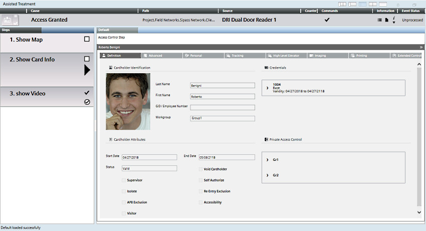 OP Step Cardholder Information