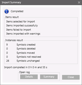 Page 5: Import Results