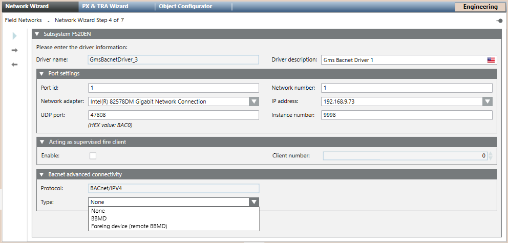 Configure Driver Settings