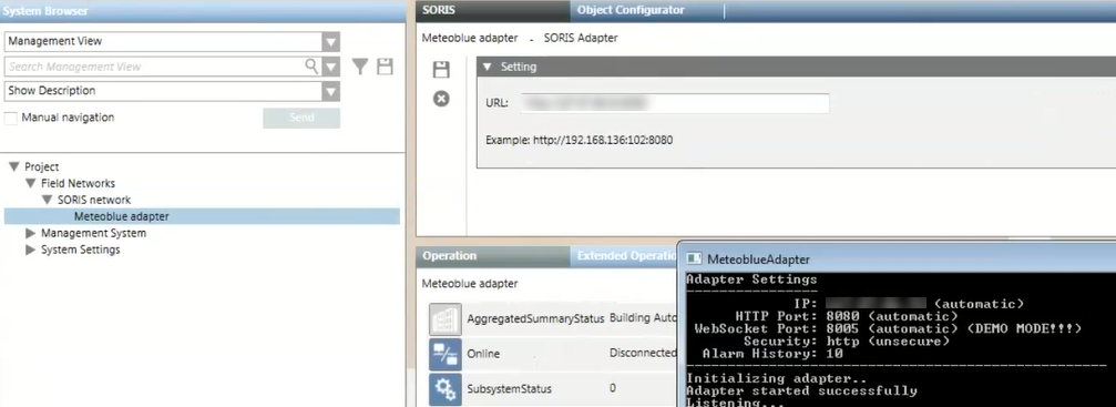 Meteoblue Adapter Configuration