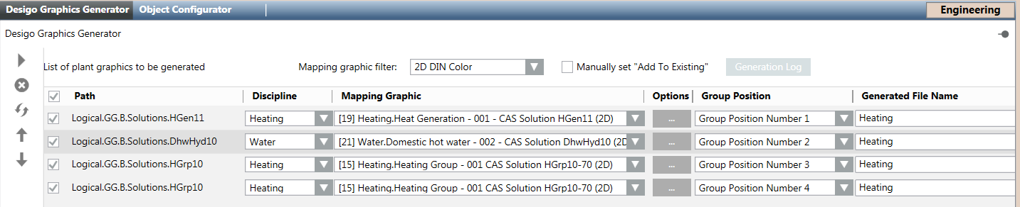 Configuring a Heating Plant