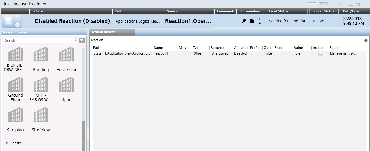 Example of an Investigative Treatment Window